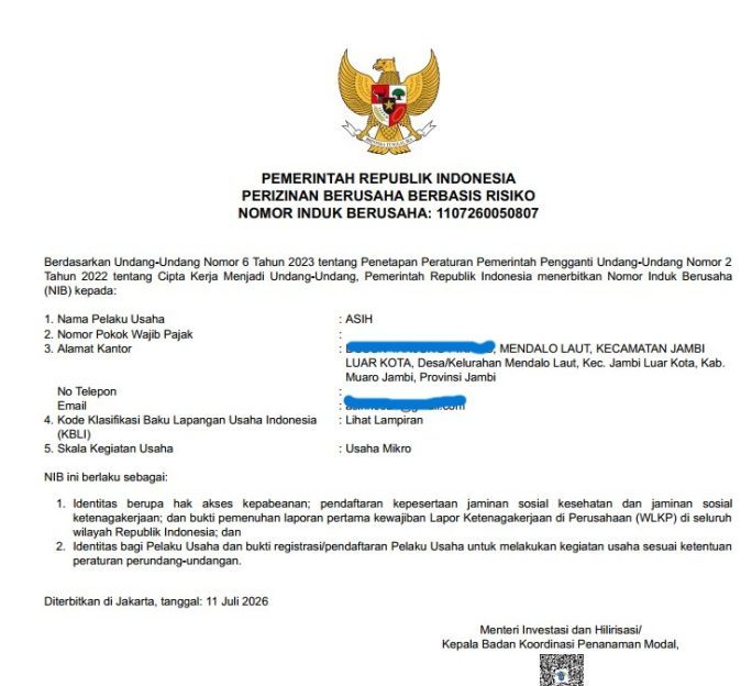 Pengabdian Berdampak: Volunteer SDGs UIN STS Jambi Dampingi UMKM di Kecamatan Jaluko Peroleh Legalitas Usaha
